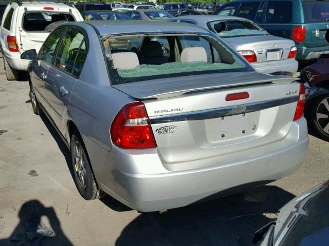1G1ZT54855F150551 - 2005 CHEVROLET MALIBU LS 银色 照片 3