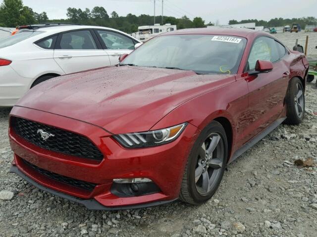 1FA6P8TH1H5332278 - 2017 FORD MUSTANG MAROON photo 2