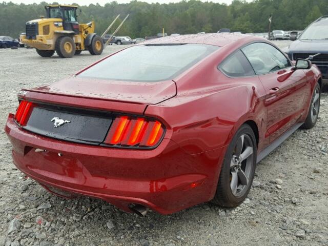1FA6P8TH1H5332278 - 2017 FORD MUSTANG MAROON photo 4