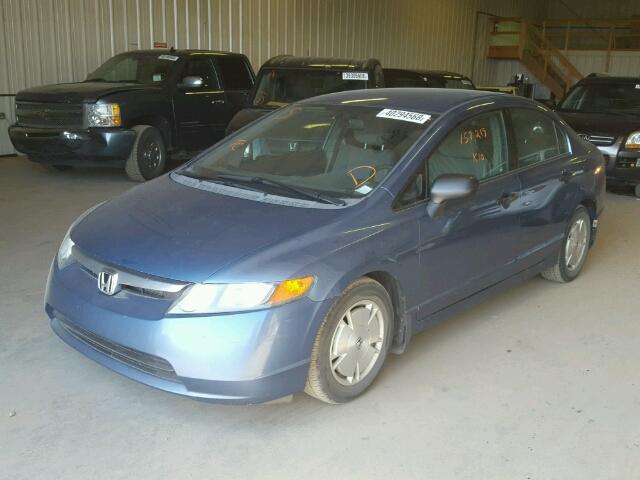 2HGFA16438H001045 - 2008 HONDA CIVIC DX-G BLUE photo 2