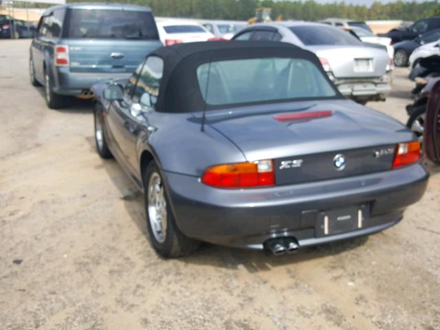 4USCH9334XLG01076 - 1999 BMW Z3 2.3 GRAY photo 3