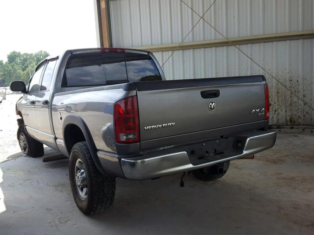 3D7KS28CX5G836565 - 2005 DODGE RAM 2500 S GRAY photo 3