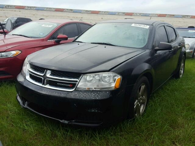 1C3CDZAB5DN516860 - 2013 DODGE AVENGER SE BLACK photo 2