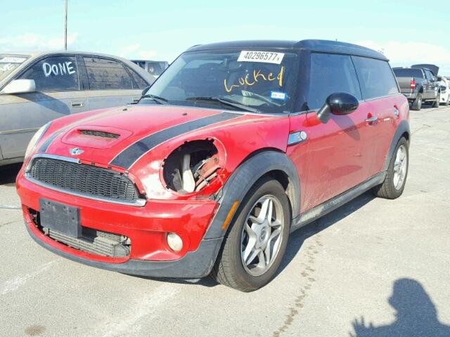 WMWMM33589TP93250 - 2009 MINI COOPER S C RED photo 2