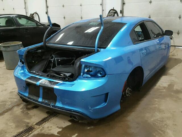 2C3CDXGJ0GH150077 - 2016 DODGE CHARGER R/ BLUE photo 4