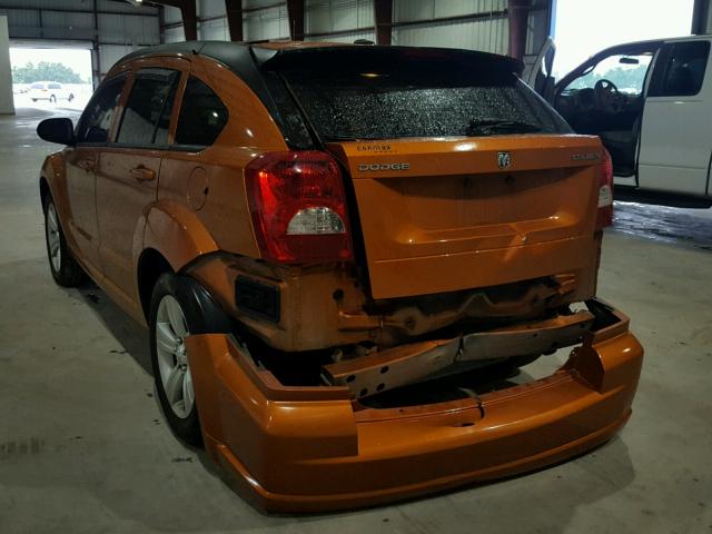 1B3CB3HA9BD242160 - 2011 DODGE CALIBER MA ORANGE photo 3