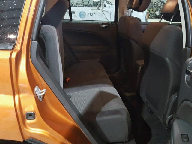 1B3CB3HA9BD242160 - 2011 DODGE CALIBER MA ORANGE photo 6