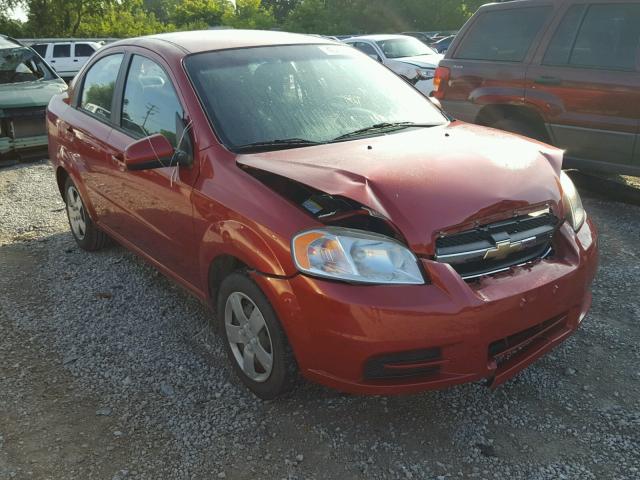 KL1TD5DE1BB263732 - 2011 CHEVROLET AVEO LS RED photo 1