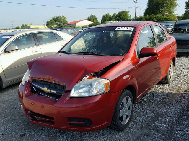 KL1TD5DE1BB263732 - 2011 CHEVROLET AVEO LS RED photo 2