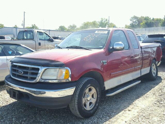 1FTRX17W01NA49240 - 2001 FORD F150 BURGUNDY photo 2