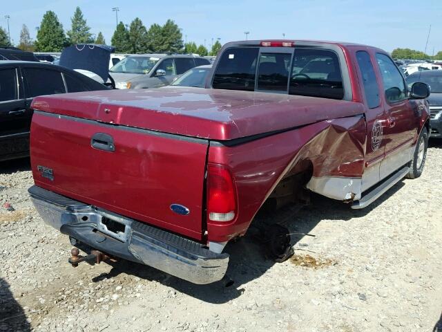 1FTRX17W01NA49240 - 2001 FORD F150 Bordeaux Foto 4