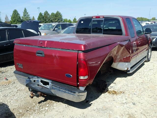 1FTRX17W01NA49240 - 2001 FORD F150 BURGUNDY photo 9