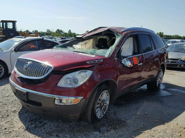 5GAER23758J171706 - 2008 BUICK ENCLAVE CX RED photo 2