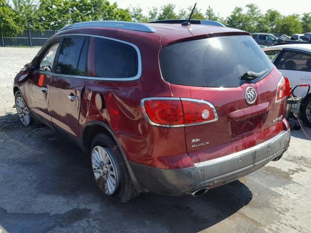 5GAER23758J171706 - 2008 BUICK ENCLAVE CX RED photo 3