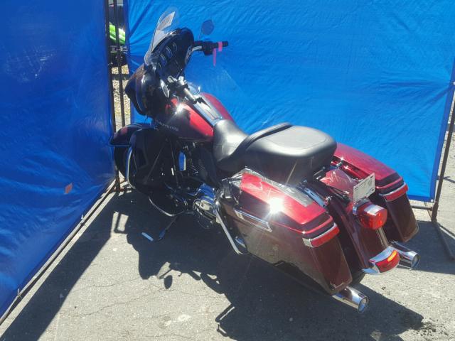 1HD1KEL10EB665670 - 2014 HARLEY-DAVIDSON FLHTK ELEC 栗色 照片 3