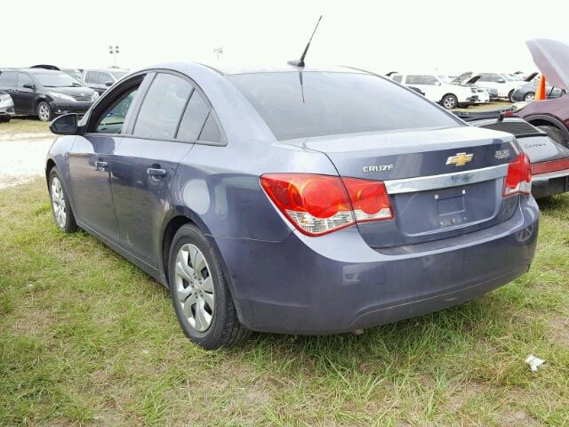 1G1PA5SH1E7322472 - 2014 CHEVROLET CRUZE BLUE photo 3