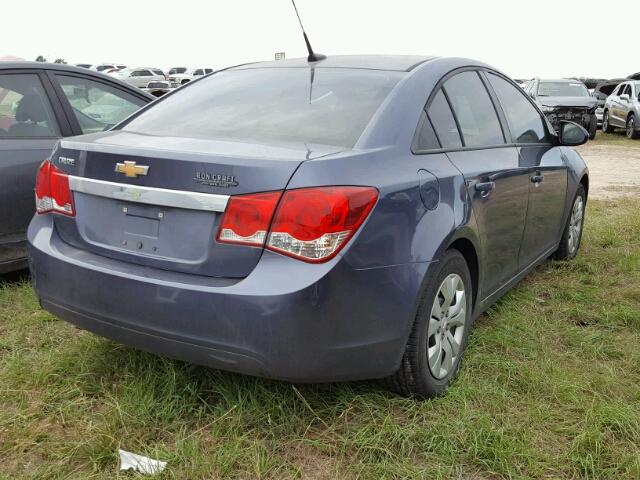 1G1PA5SH1E7322472 - 2014 CHEVROLET CRUZE BLUE photo 4