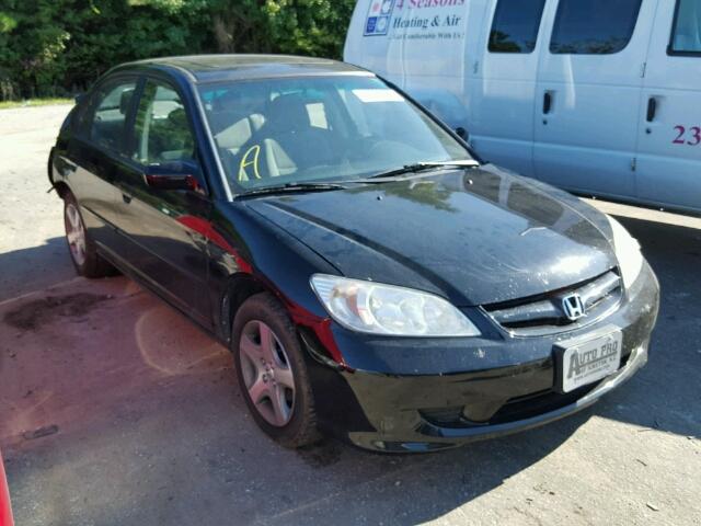 2HGES26875H579033 - 2005 HONDA CIVIC BLACK photo 1