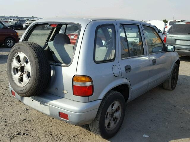 KNDJA723XV5531444 - 1997 KIA SPORTAGE SILVER photo 4