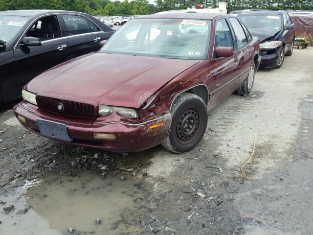 2G4WB52KXT1521005 - 1996 BUICK REGAL CUST BURGUNDY photo 2