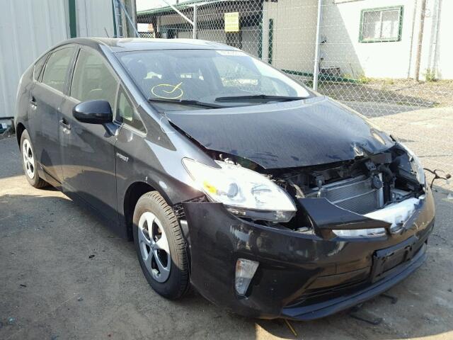 JTDKN3DU0C5432023 - 2012 TOYOTA PRIUS BLACK photo 1