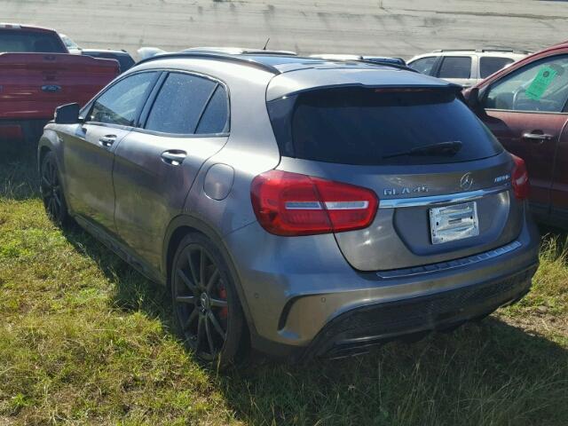 WDDTG5CB9FJ070432 - 2015 MERCEDES-BENZ GLA 45 AMG GRAY photo 3