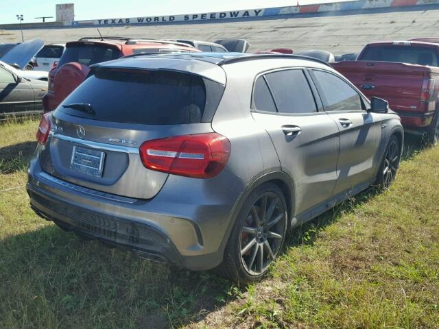 WDDTG5CB9FJ070432 - 2015 MERCEDES-BENZ GLA 45 AMG GRAY photo 4