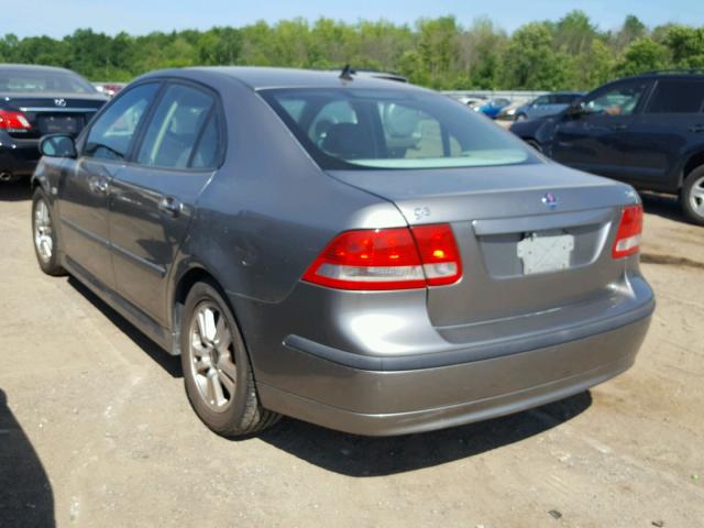 YS3FD49Y661033482 - 2006 SAAB 9-3 BASE GRAY photo 3