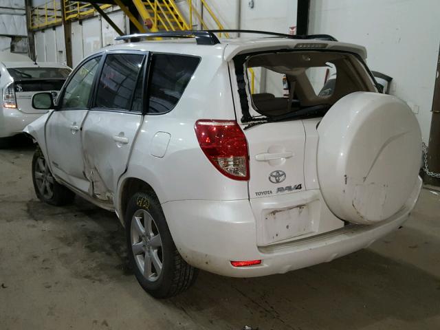 JTMBK31V075019224 - 2007 TOYOTA RAV4 LIMIT WHITE photo 3