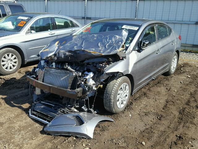 KMHD74LF6HU114475 - 2017 HYUNDAI ELANTRA SE CHARCOAL photo 2