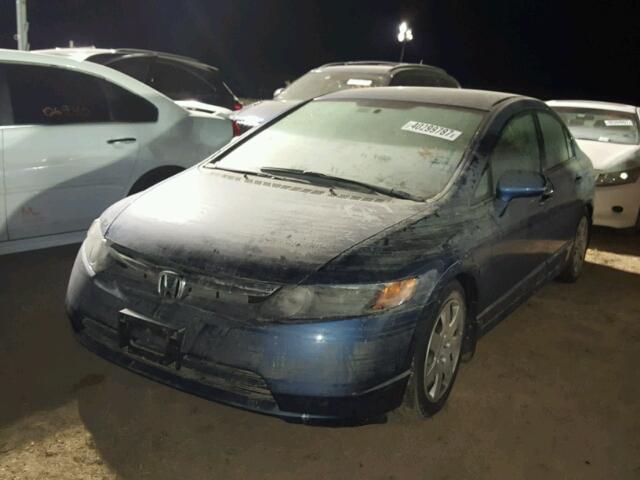 2HGFA16568H534158 - 2008 HONDA CIVIC BLUE photo 2