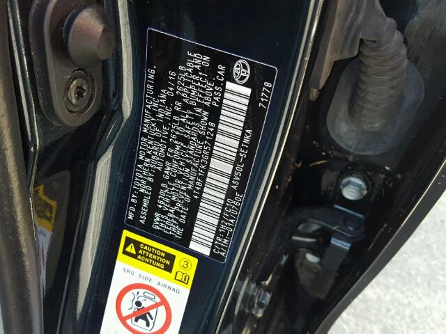 4T4BF1FK3GR571248 - 2016 TOYOTA CAMRY LE 黑色 照片 10