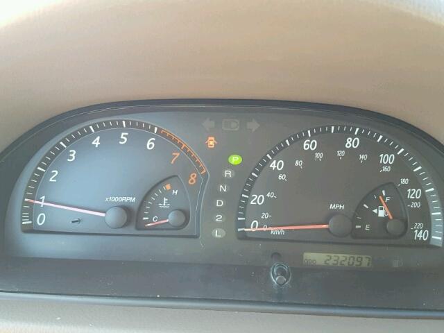 4T1BE32K63U181186 - 2003 TOYOTA CAMRY LE ოქროსფერი ფოტო 8