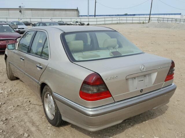 WDBHA24G6XA754624 - 1999 MERCEDES-BENZ C230 TAN photo 3