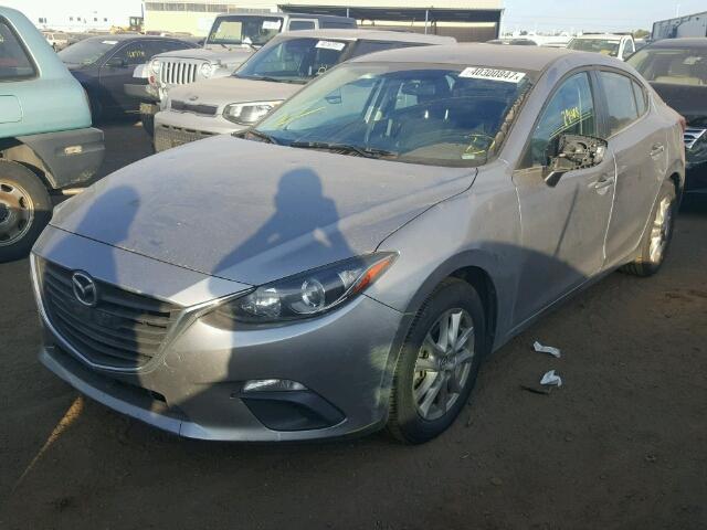 3MZBM1V75EM100380 - 2014 MAZDA 3 SILVER photo 2