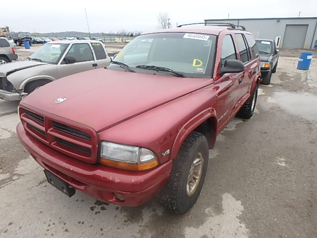 1B4HS28Y8WF212327 - 1998 DODGE DURANGO MAROON photo 2