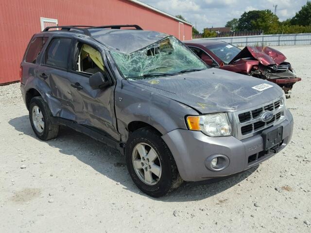 1FMCU03188KC22156 - 2008 FORD ESCAPE XLT GRAY photo 1