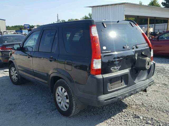 SHSRD78856U420919 - 2006 HONDA CR-V BLACK photo 3