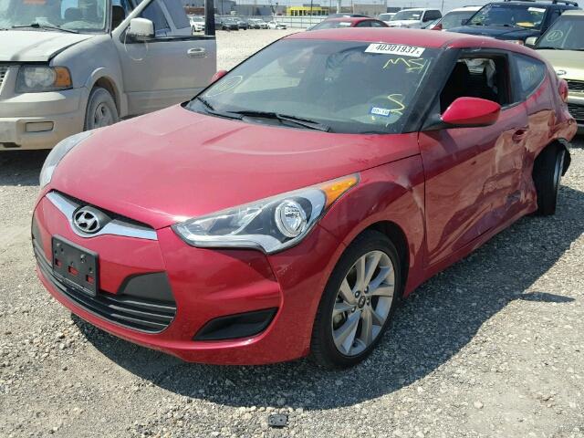 KMHTC6AD2GU292788 - 2016 HYUNDAI VELOSTER B RED photo 2