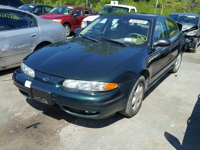 1G3NL52E82C313818 - 2002 OLDSMOBILE ALERO GL GREEN photo 2