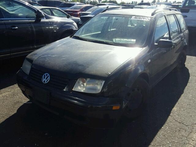 WVWRB61J02W573573 - 2002 VOLKSWAGEN JETTA BLACK photo 2