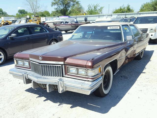 6B69S5Q184803 - 1975 CADILLAC FLEETWOOD BROWN photo 2