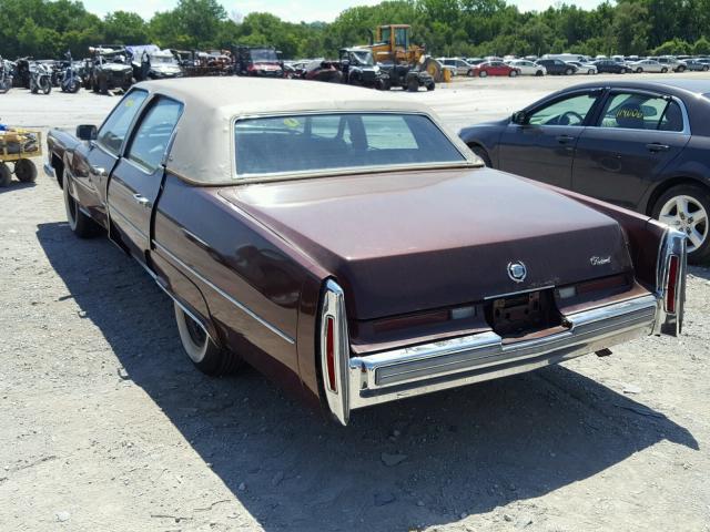 6B69S5Q184803 - 1975 CADILLAC FLEETWOOD BROWN photo 3