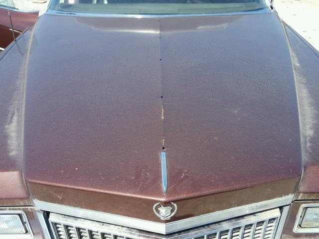 6B69S5Q184803 - 1975 CADILLAC FLEETWOOD BROWN photo 7