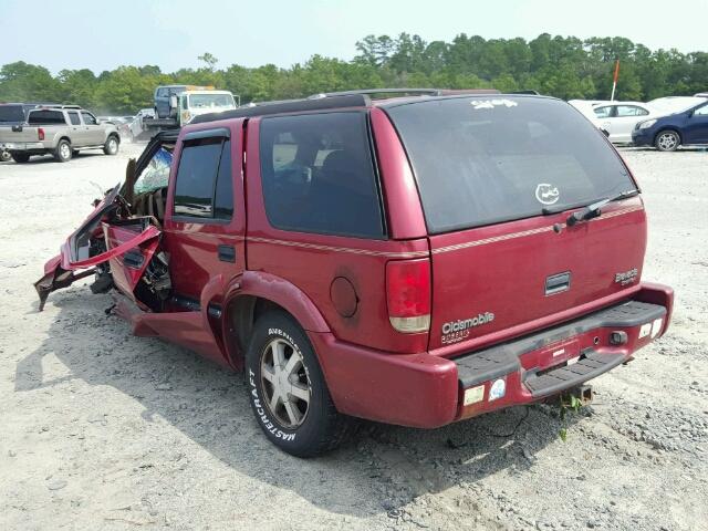 1GHDT13W8X2702137 - 1999 OLDSMOBILE BRAVADA MAROON photo 3