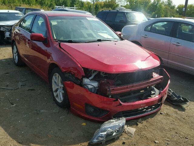 3FAHP0JA1AR402056 - 2010 FORD FUSION SEL RED photo 1