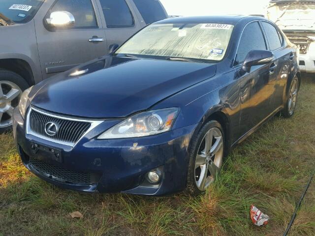 JTHBF5C2XB5144743 - 2011 LEXUS IS 250 BLUE photo 2