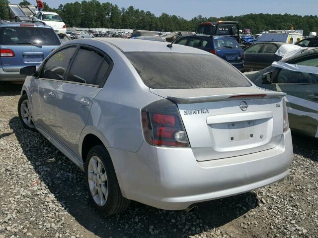 3N1AB6AP8CL739124 - 2012 NISSAN SENTRA 2.0 SILVER photo 3