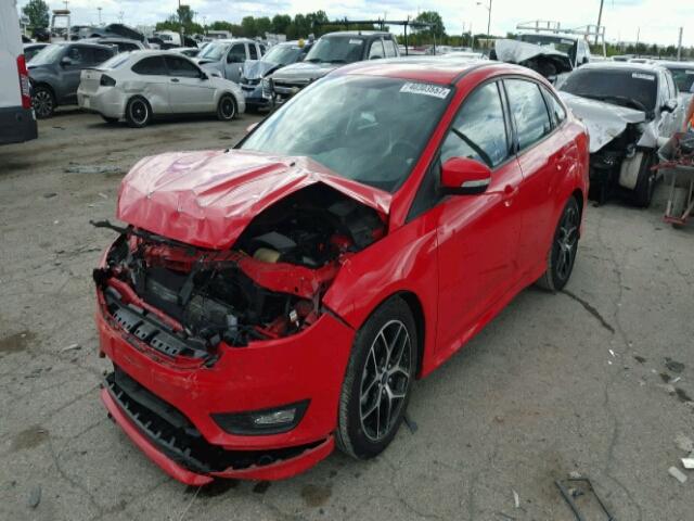 1FADP3F22FL323065 - 2015 FORD FOCUS RED photo 2