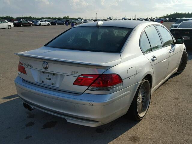 WBAHL835X7DT89553 - 2007 BMW ALPINA B7 SILVER photo 4